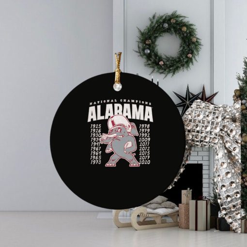 Alabama Football Vintage Inspired Championship Ornament