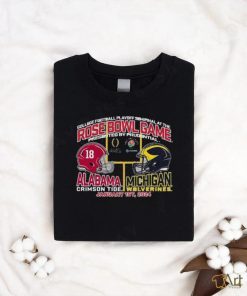 Alabama Vs Michigan 2024 Rose Bowl Game Head To Head Shirt