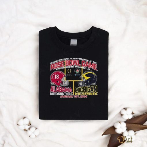 Alabama Vs Michigan 2024 Rose Bowl Game Head To Head Shirt