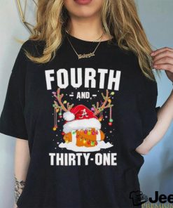 Alabama football fourth and thirty one Christmas shirt