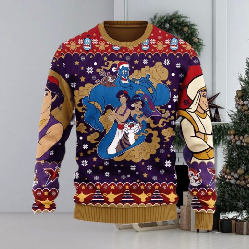 Aladin Anime Xmas Ugly Christmas Sweater Gift For Men Women