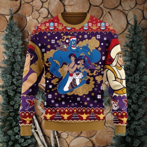 Aladin Anime Xmas Women Mens Ugly Christmas Sweater