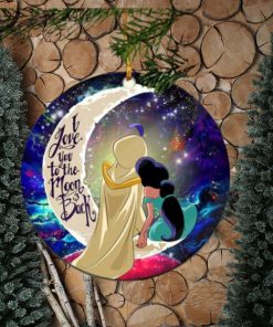 Aladin Couple Love You To The Moon Galaxy Perfect Gift For Holiday Ornament