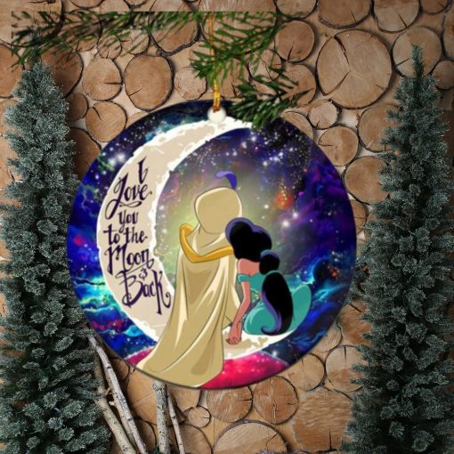 Aladin Couple Love You To The Moon Galaxy Perfect Gift For Holiday Ornament