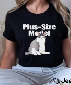 Alan Roberts Wearing Plus Size Model Cade Cat T Shirts