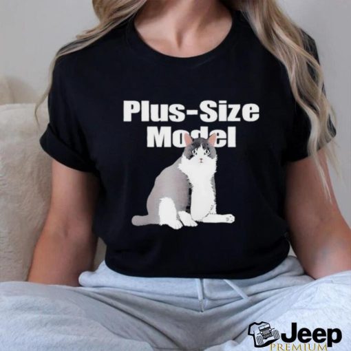 Alan Roberts Wearing Plus Size Model Cade Cat T Shirts