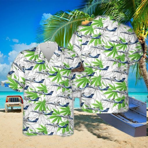 Alaska Airlines Bombardier Q400 Hawaiian Shirt