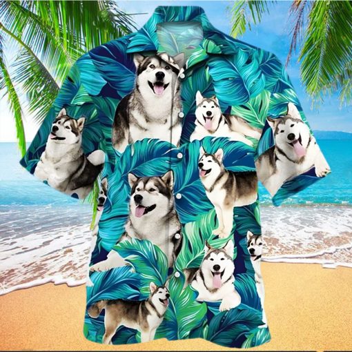 Alaskan Malamute Dog Lovers Hawaii Shirt