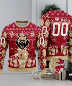 Albany FireWolves Special Design Merry Matchup Light Up Ugly Christmas Sweater