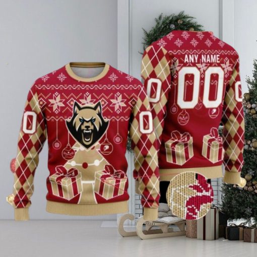 Albany FireWolves Special Design Merry Matchup Light Up Ugly Christmas Sweater