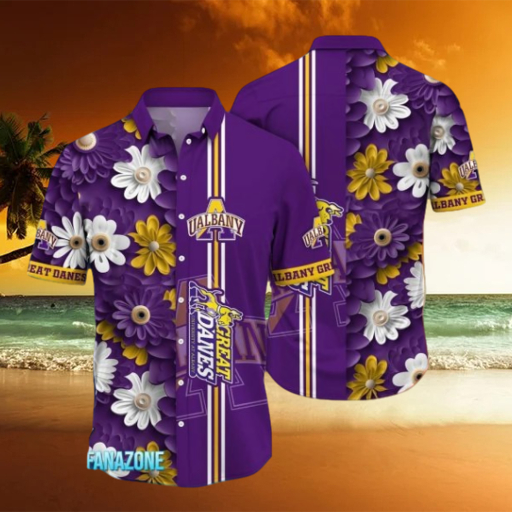 Albany Great Danes NCAA3 Flower Hawaii Shirt For Fans