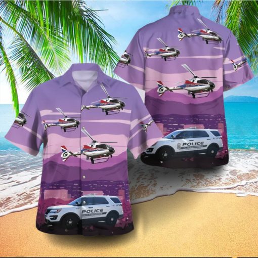 Albuquerque New Mexico Albuquerque Police Department Ford Police Utility And Eurocopter Ec 120B Colibri Hawaiian Shirt