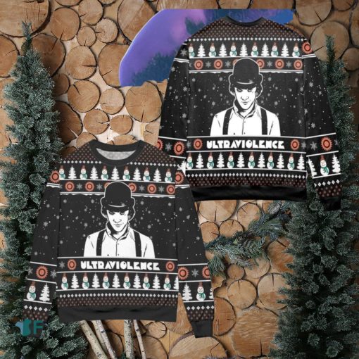 Alex A Clockwork Orange Snowman Pattern Ugly Christmas Sweaters Style Gift