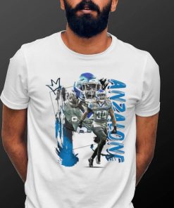 Alex Anzalone number 34 Detroit Lions football player pose gift shirt