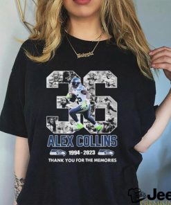 Alex Collins 36 Seattle Seahawks 1994 2023 Thank You For The Memories Shirt