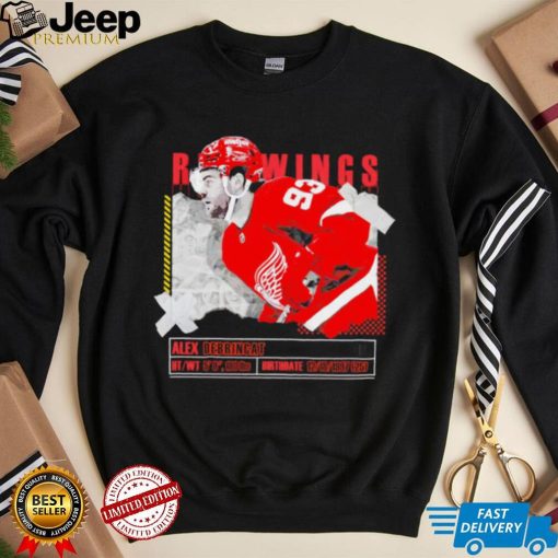 Alex DeBrincat number 93 Detroit Red Wings ice hockey player pose paper gift shirt