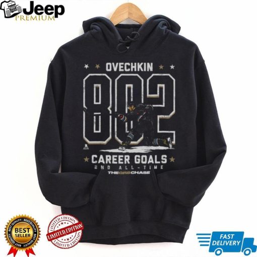 Alex Ovechkin Washington 802 Goals Retro WHT Shirt