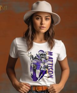 Alexander Mattison number 2 Minnesota Vikings football player pose gift shirt