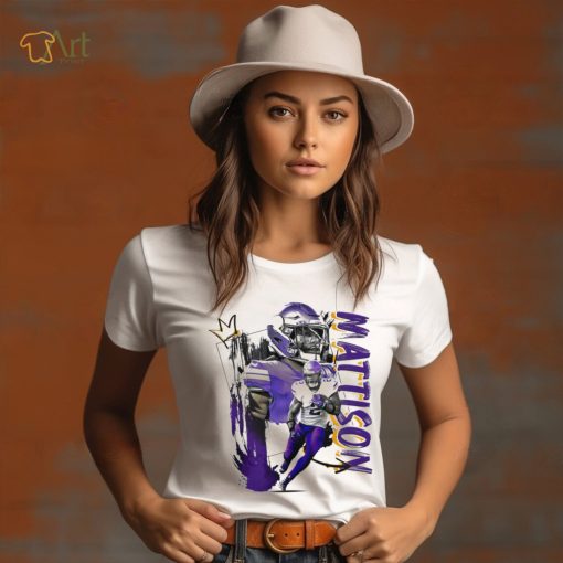 Alexander Mattison number 2 Minnesota Vikings football player pose gift shirt