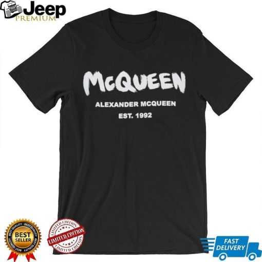 Alexander McQueen Logo Printed Crewneck T Shirt