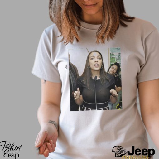 Alexandria Ocasio Cortez AOC See Through Slow Sown Shirt