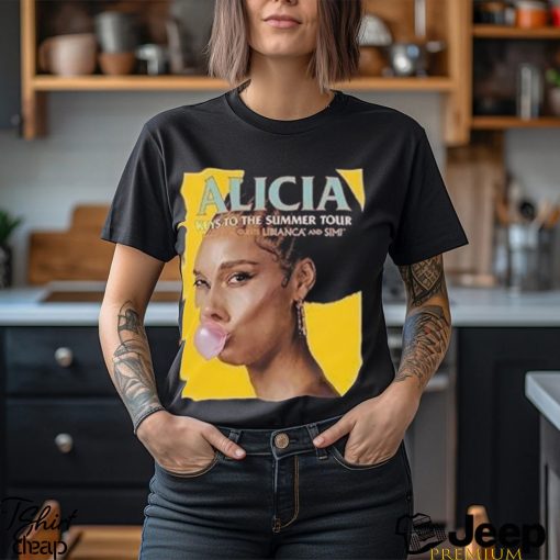 Alicia Keys Music Shirt World Tour 2023 T Shirt Summer Fan Classic