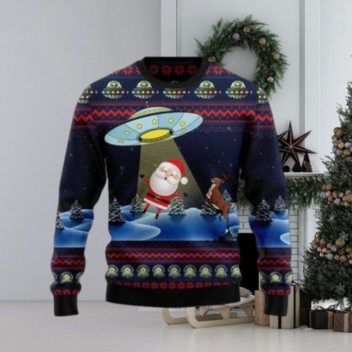 Alien And Santa Knitting Pattern Christmas Ugly Sweater