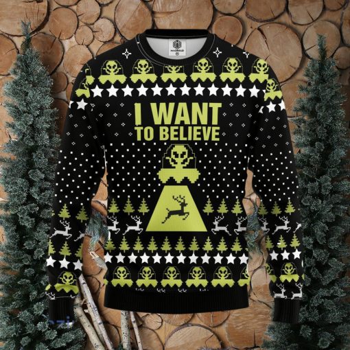 Alien Believe Ugly Christmas Sweater Amazing Gift Men And Women Christmas Gift