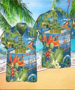 Alien Tropical Summer Hawaiian Shirt Summer Beach Aloha Shirt For Men And Women