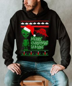 Alien Ufo Merry Christmas Shirt