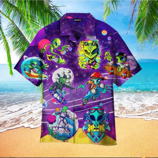 Aliens Summer Hawaiian Shirt