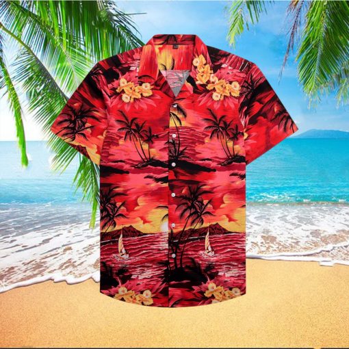 Alimens   Gentle 100  Cotton Short Sleeve Hawaiian Shirts for Men Casual Button Down Shirt