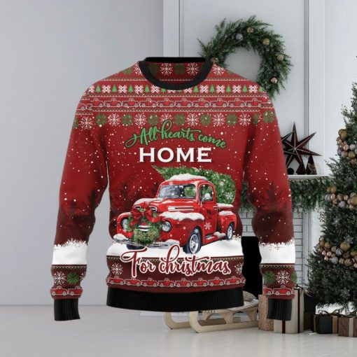 All Hearts Come Home Ugly Christmas Sweater Cute Christmas Gift For Family