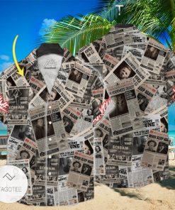 All Horror Characters Newspapers Personalized Hawaiian Shirt