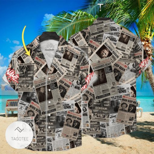 All Horror Characters Newspapers Personalized Hawaiian Shirt