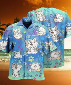 All I Need Is Love And A Lovely Cute Cat Hawaiian Shirt