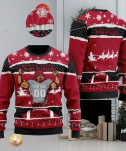 All I Want For Christmas Is Atlanta Falcons Custom Name Number Christmas 3D Sweater