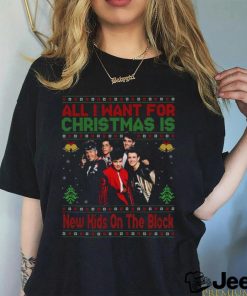 All I Want For Christmas Is New Kids On The Block NKOTB Shirt