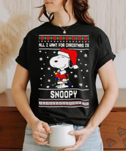 All I Want For Christmas Is Snoopy Shirt