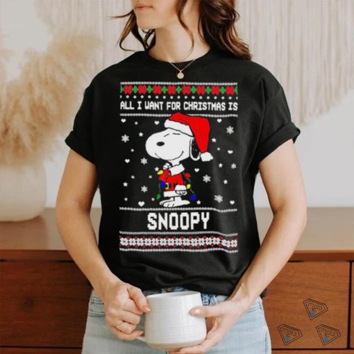 All I Want For Christmas Is Snoopy Shirt