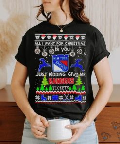 All I Want For Christmas Is You New York Rangers Ice Hockey shirt