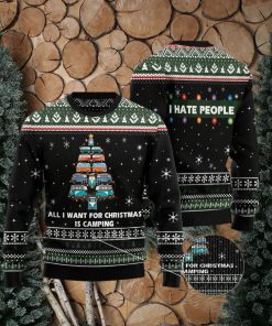 All I Want For Is Camping Ugly Christmas Sweater Gift Men Women