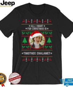 All I want for Christmas is Timothee Chalamet T Shirt