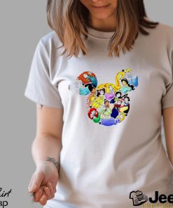 All Princess Disney chibi in Mickey Mouse head shirt