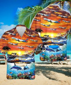Allegiant Air Boeing 757 204 Hawaiian Shirt Aloha Summer