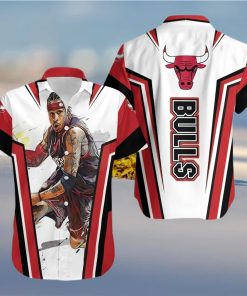 Allen Iverson Chicago Bulls Hawaiian Shirt