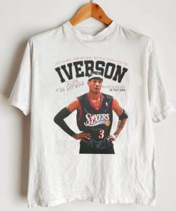 Allen Iverson Philadelphia 76ers basketball you can hide from the devil but he’ll always find you signature information retro shirt