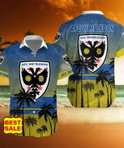 Aloha AFC Wimbledon Team EFL Hawaiian Shirt And Short Women Men hawaiian shirt