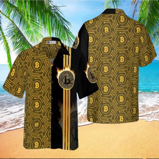 Aloha Bitcoin Flame Hawaiian Shirt