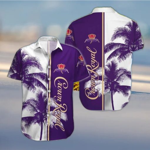 Aloha Crown Royal Hawaiian Shirt Beach Gift For Friend